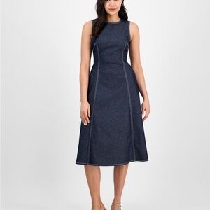 Vince Camuto Dark Blue Midi Dress